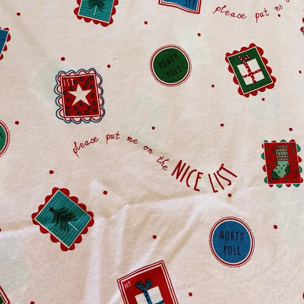 Marks & Spencer Christmas Duvet Cover‎ Toddler Bed Reversible Naughty/Nice 52x76